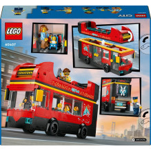 Construct LEGO City Red Double-Decker Sightseeing Bus 60407 Construct LEGO City Red Double-Decker Sightseeing Bus 60407