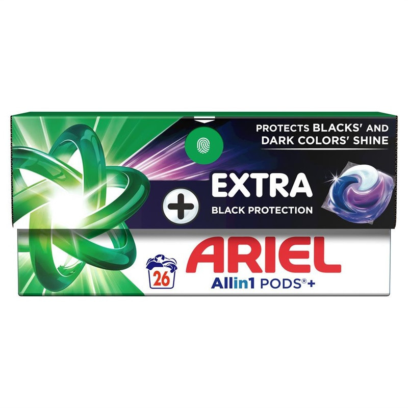 LAUNDRY PODS ARIEL BLACK 26GAB