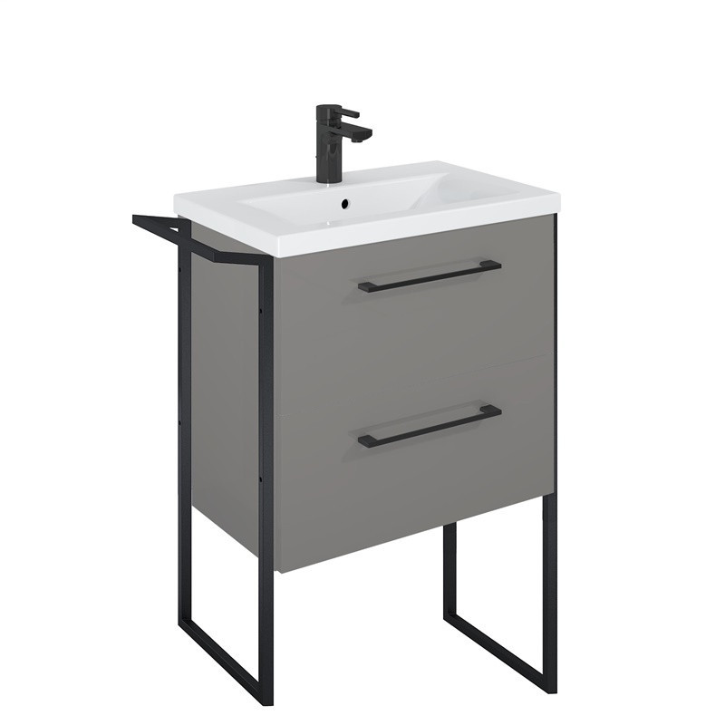CABINET WITH WASHBASIN ELITA 60 CASHMERE