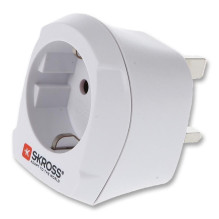 Adapter Skross Europe to UK, 13 A, 230 V Adapter Skross Europe to UK, 13 A, 230 V