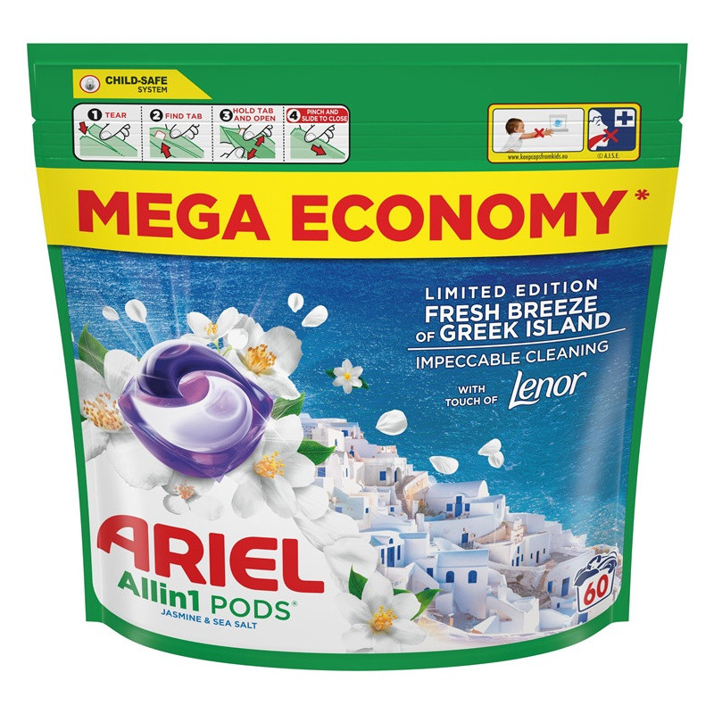 KAPSUL SKALBIMO ARIEL FRESH BREEZE 60SK