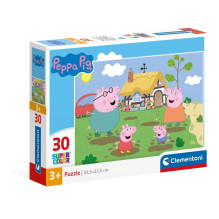 Puzzle Clementoni Super Color Peppa Pig 20838, 30 pcs