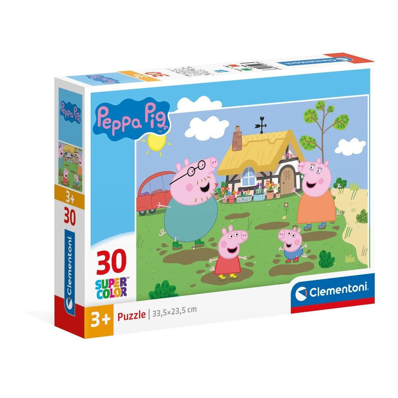 Puzzle Clementoni Super Color Peppa Pig 20838, 30 pcs