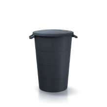 GARDEN WAST BIN SMOOTH - RECYC BLACK 80L GARDEN WAST BIN SMOOTH - RECYC BLACK 80L