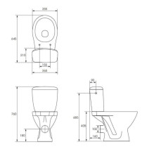 UNITAZAS PASTATOMAS 767 AURO K011 3 / 6 TS UNITAZAS PASTATOMAS 767 AURO K011 3 / 6 TS