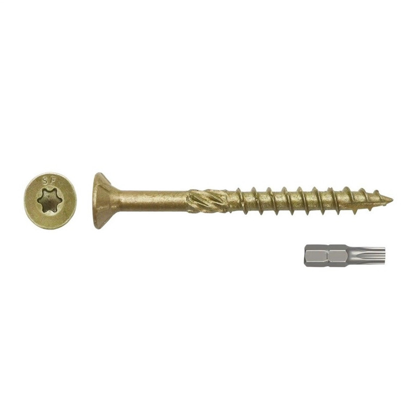 Woodscrews for outdoor work C4 RUSPERT 4.5x80 100pcs