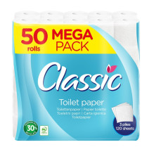 TOILET PAPER CLASSIC 50ROLLS