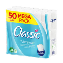 TOILET PAPER CLASSIC 50ROLLS