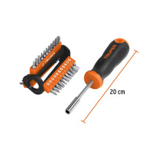 Screwdriver with bits Truper, 33 pcs.