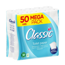 TOILET PAPER CLASSIC 50ROLLS