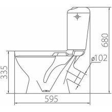 Toilet Kolo Bambi, with lid, 345 mm x 595 mm Toilet Kolo Bambi, with lid, 345 mm x 595 mm