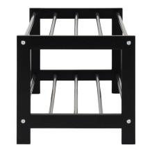 Shoe rack House Nordic Padova, black, 78x34x32 cm