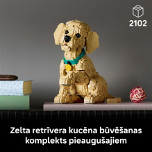 Constructor LEGO® Icons Gold Retr. Puppy 11384, 2102 pcs