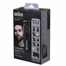Priežiūros Priemonė - Braun MGK7491 Skustuvas, 100-Minutės Veikimo Laikas, Atsparus Vandeniui, Juoda Priežiūros Priemonė - Braun MGK7491 Skustuvas, 100-Minutės Veikimo Laikas, Atsparus Vandeniui, Juoda