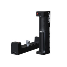 Baterijų Įkroviklis - Xtar MC1 USB-C Ličio Jonų Įkroviklis 18650 / 21700 Baterijoms, Juoda Baterijų Įkroviklis - Xtar MC1 USB-C Ličio Jonų Įkroviklis 18650 / 21700 Baterijoms, Juoda
