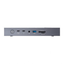 Dokavimo Stotis - Peladn G2E Thunderbolt 5, 140W PD, Dual 8K, Pilka