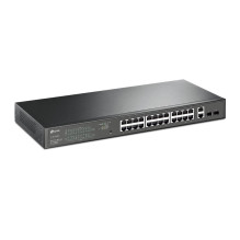 TP-Link 28 prievadų gigabito „Easy Smart“ komutatorius su 24 prievadų „PoE+“