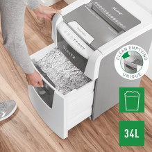 Popieriaus Smulkintuvas - Leitz 80110000 Kryžminis 22 cm Pilka, Balta