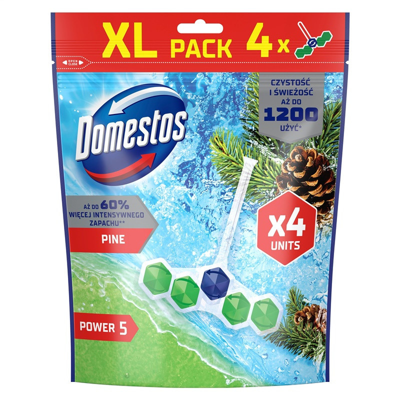 TOILET CLEANER DOMESTOS PINE 4X55G
