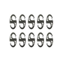 Karabinas - S-Kabliukų Rinkinys 10 vnt 50x23x5mm 4g Žalias / Sidabrinis Karabinas - S-Kabliukų Rinkinys 10 vnt 50x23x5mm 4g Žalias / Sidabrinis