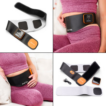 Bodi-Tek Ab &amp; Back Muscle Strengthener With Heat, Black / Orange