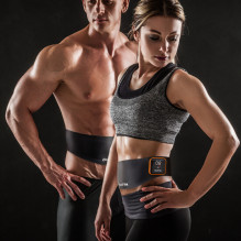 Bodi-Tek Ab &amp; Back Muscle Strengthener With Heat, Black / Orange