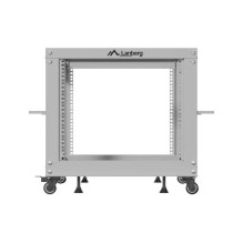 LANBERG OPEN RACK 19" 9U 600X600-1100 ADJUSTABLE GREY