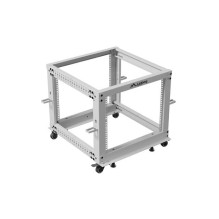 LANBERG OPEN RACK 19" 9U 600X600-1100 ADJUSTABLE GREY