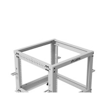 LANBERG OPEN RACK 19" 9U 600X600-1100 ADJUSTABLE GREY