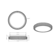 Šviestuvas plafonas Reality, LED, 21W, 3000K, 2200lm, Ø39 Šviestuvas plafonas Reality, LED, 21W, 3000K, 2200lm, Ø39