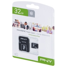 PNY Performance Plus 32 GB MicroSDHC 10 klasė PNY Performance Plus 32 GB MicroSDHC 10 klasė