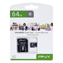 PNY Performance Plus 64 GB MicroSDXC 10 klasė PNY Performance Plus 64 GB MicroSDXC 10 klasė