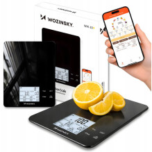 Wozinsky WIK-10 Smart Kitchen Scale with Digital Display, Bluetooth App - Black