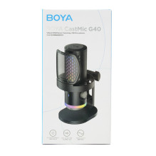 BOYA CastMic G40 Wired USB-C Gaming Microphone - Black