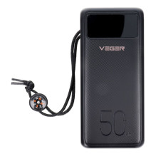Powerbank Veger Tank Lite (W5001) PD QC3.0 5A 22,5W 50000 mAh black Powerbank Veger Tank Lite (W5001) PD QC3.0 5A 22,5W 50000 mAh black