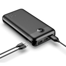Powerbank Veger L30 (W3008PD) PD QC3.0 3A 20W 30000 mAh black Powerbank Veger L30 (W3008PD) PD QC3.0 3A 20W 30000 mAh black