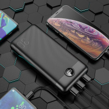 Powerbank Veger L30 (W3008PD) PD QC3.0 3A 20W 30000 mAh black Powerbank Veger L30 (W3008PD) PD QC3.0 3A 20W 30000 mAh black