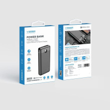 Powerbank Veger L30 (W3008PD) PD QC3.0 3A 20W 30000 mAh black Powerbank Veger L30 (W3008PD) PD QC3.0 3A 20W 30000 mAh black