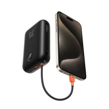 Powerbank Veger K3 (W3018) PD QC3.0 35W 30000 mAh with built-in Type C cables / Lightning black Powerbank Veger K3 (W3018) PD QC3.0 35W 30000 mAh with built-in Type C cables / Lightning black