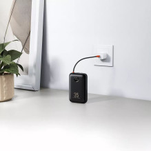 Powerbank Veger K3 (W3018) PD QC3.0 35W 30000 mAh with built-in Type C cables / Lightning black