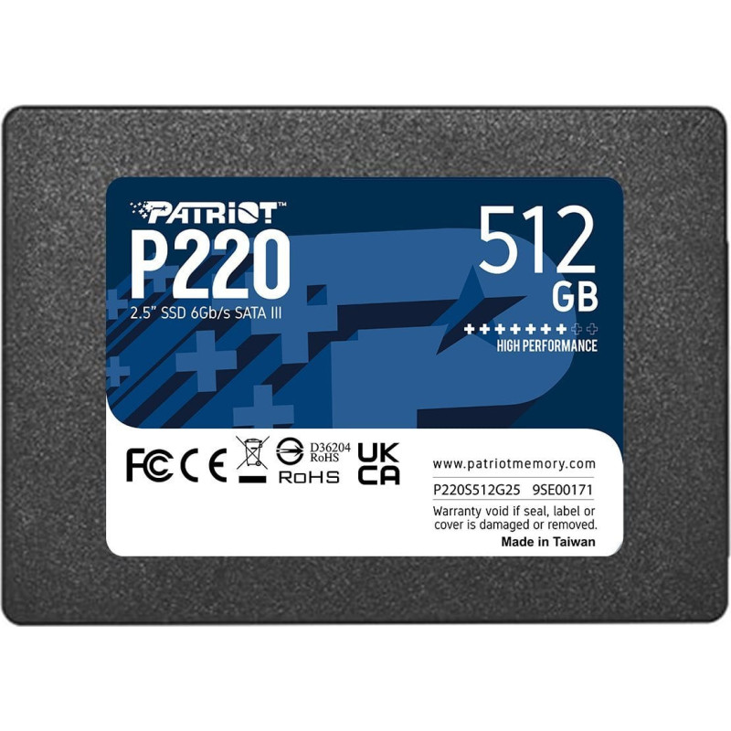 Patriot Memory P220 512GB 2.5" Serial ATA III
