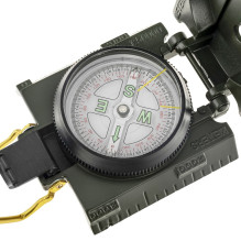 Navigacijos Kompasas - Mil-Tec US Busol su Apšvietimu, Metalinis, Alyvuogių Navigacijos Kompasas - Mil-Tec US Busol su Apšvietimu, Metalinis, Alyvuogių