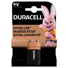 Duracell 9V alkaline battery 1 pc. Duracell 9V alkaline battery 1 pc.