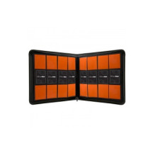"Vivid" 12 skyrelių užsegamas PRO albumas kortoms juodas Ultra Pro