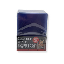 Skaidrūs Super Thick Toploader kortų laikikliai 3" x 4" (75PT) 25 vnt. Ultra PRO Skaidrūs Super Thick Toploader kortų laikikliai 3" x 4" (75PT) 25 vnt. Ultra PRO