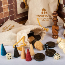 Classic style 4in1 game set: chess, backgammon, ludo and snakes (size M) Manopoulos Classic style 4in1 game set: chess, backgammon, ludo and snakes (size M) Manopoulos