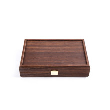 Luxury Domino set in dark walnut wooden case (size M) Manopoulos