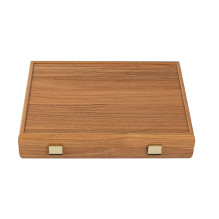 Luxurious Mahjong game in a walnut-colored wooden case Manopoulos