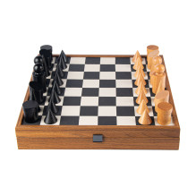BAUHAUS style Chess set 40x40cm (black and white) with pieces Manopoulos BAUHAUS style Chess set 40x40cm (black and white) with pieces Manopoulos