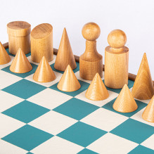 BAUHAUS style Chess set 40x40cm (Turquoise) with pieces Manopoulos BAUHAUS style Chess set 40x40cm (Turquoise) with pieces Manopoulos